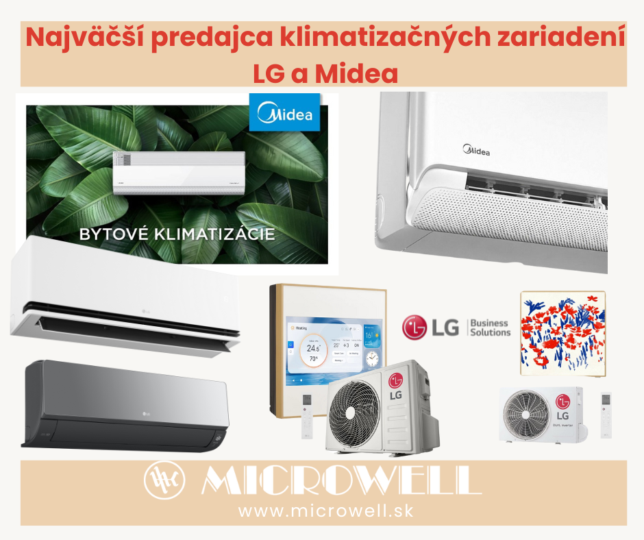 Najväčší predajca klimatizácií LG a Midea v SR a ČR